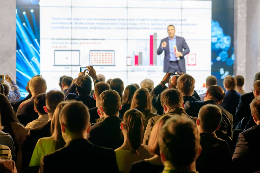 franchisees at annual franchise conference