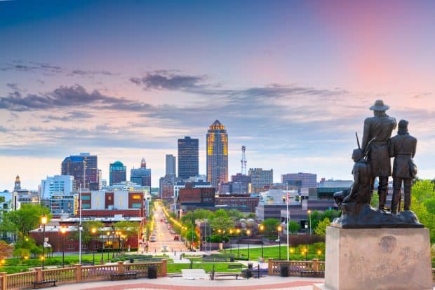 Des Moines Iowa image for the Franchise Attorneys webpage