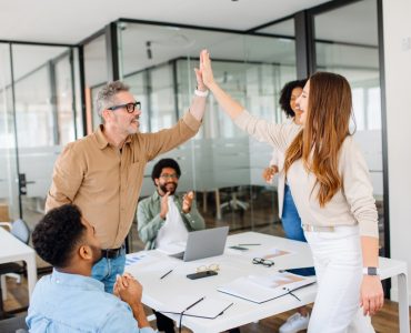 image of a thriving franchise business owner