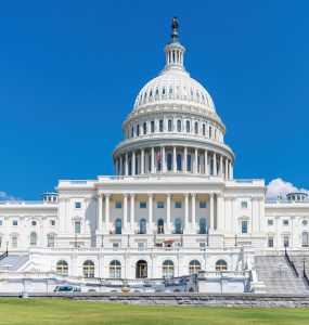 the US Capitol where congress may pass The American Franchise Act bill